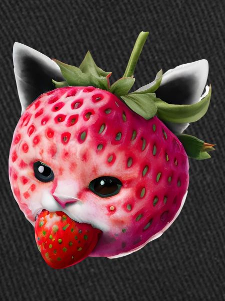 Chat fraise