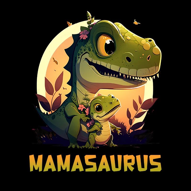Mamasaurus Mother's Day Mama Dinosaur Mom