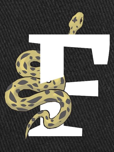 Lettre f serpent