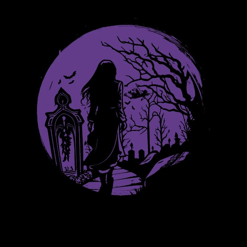 Goth va au-dessus du cimetière - Gothic Grufti