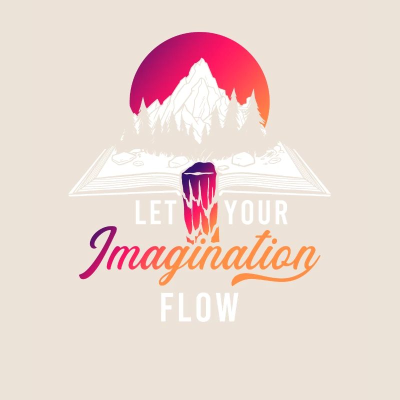 Space River Mountain Imagination