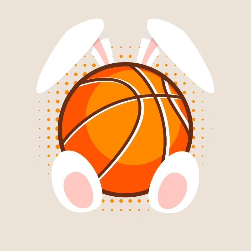 Basketball fans Easter Bunnies Happy Easter