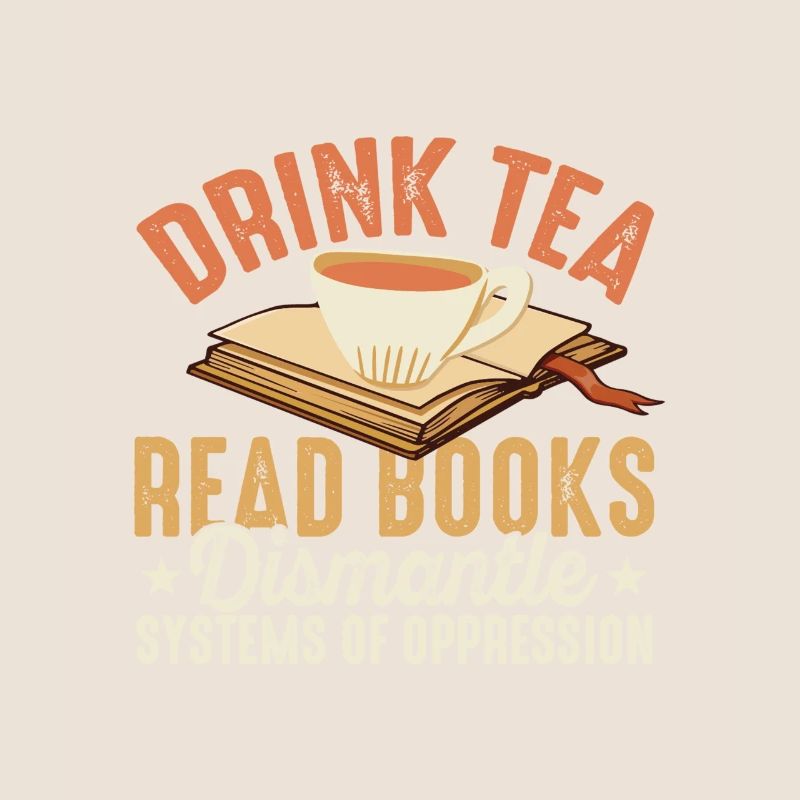 Tea Drinking Books Reading Chai Drinkers