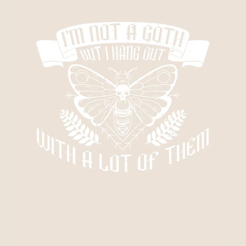 Goth Moth Gothic Grufti Emo Spruch