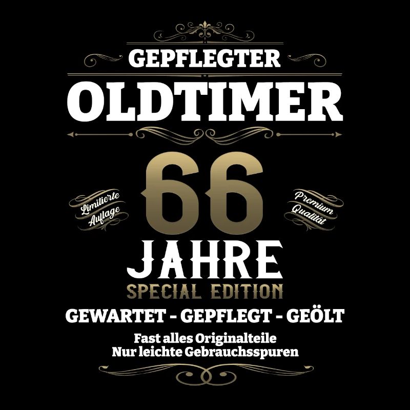 66. Geburtstag Mann Oldtimer Jahrgang 1957