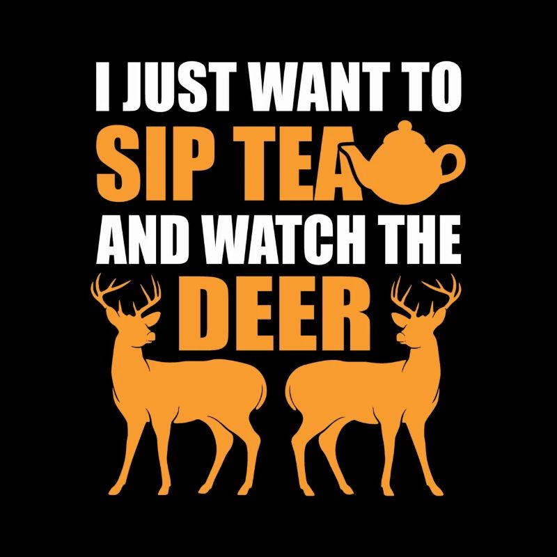 Sipping tea and watching deer chai drinkers