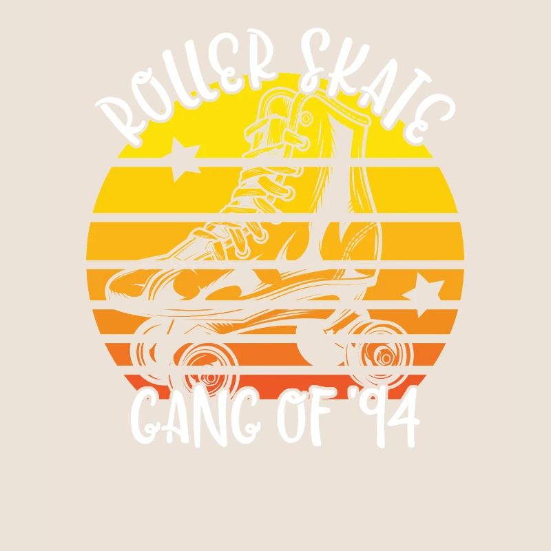 Rollschuhfahrer Rollerskates Rollschuh Gang 1994