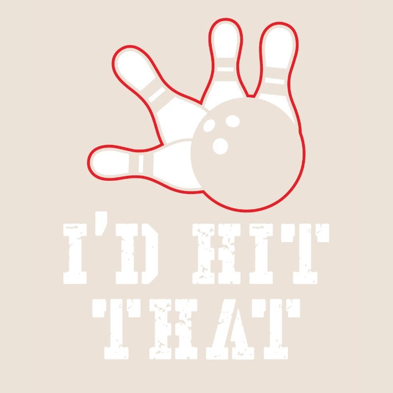 J’avais frappé ce design de bowling