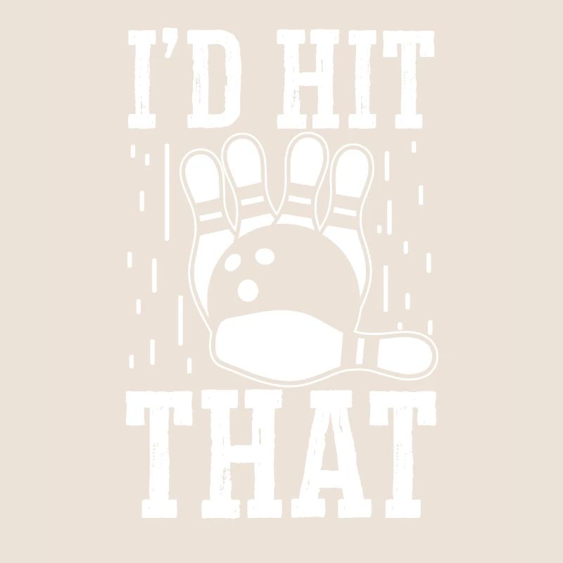 J’avais frappé ce design de bowling