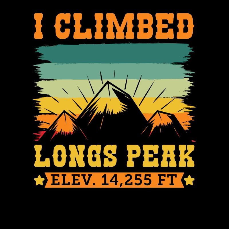 Mountain Fan Longs Peak Mountaineer Hiking Summit