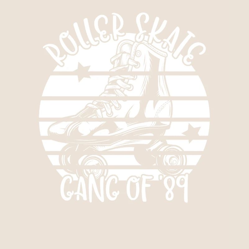 Rollschuhfahrer Rollerskates Rollschuh Gang 1989