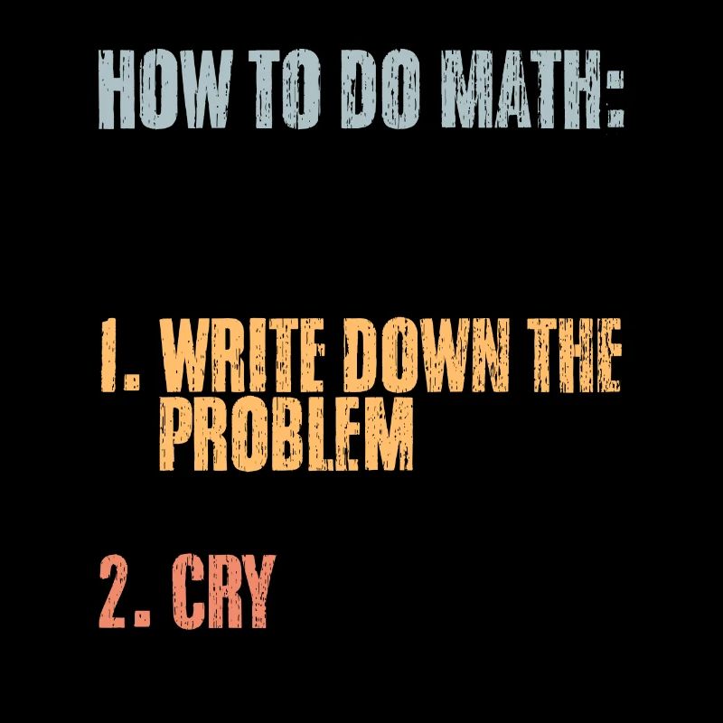 How To Do Math Vintage Mathematics Humor Problem