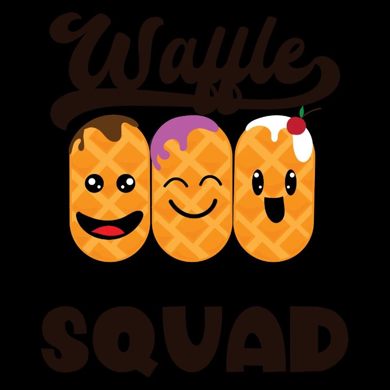 Waffle Squad Funny Quote Cute Waffle Team