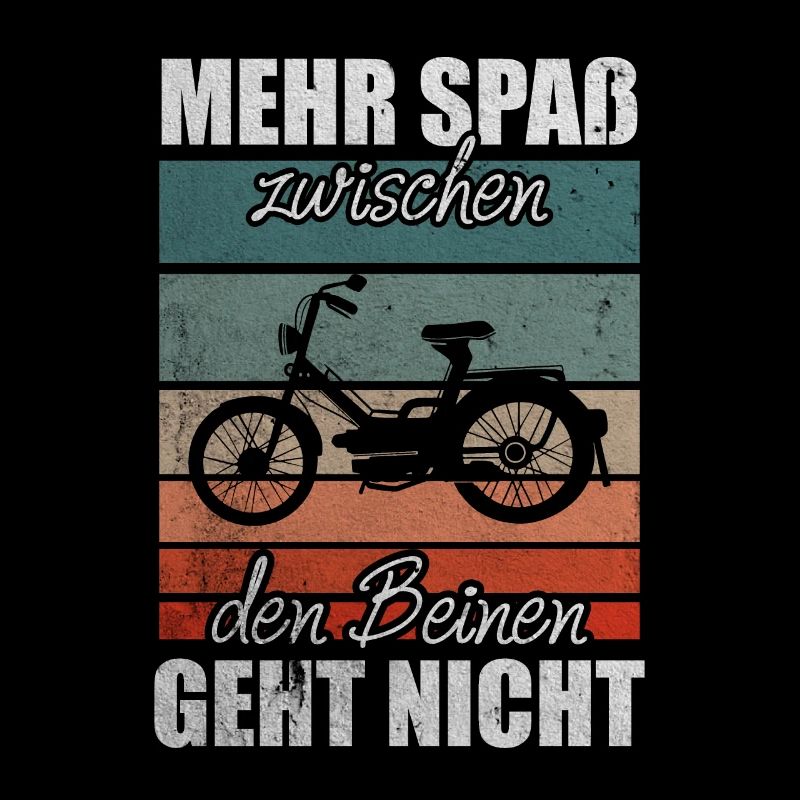 Vintage Moped Lustiger Mofa Spruch Mokick Retro