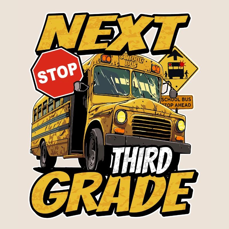 Next stop: Third 3rd grade - school bus