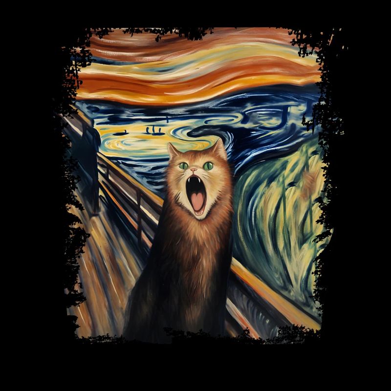 The Scream Cat Edvard Expressionism Munch