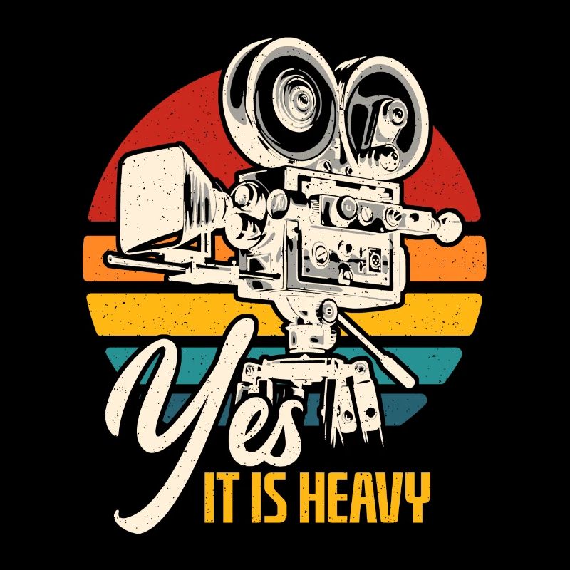 Camera Operator Yes It Is Heavy Retro Video Shoots