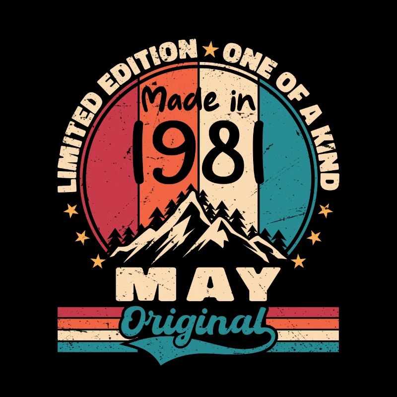 May 1981 Birthday May 1981 Original May Gift
