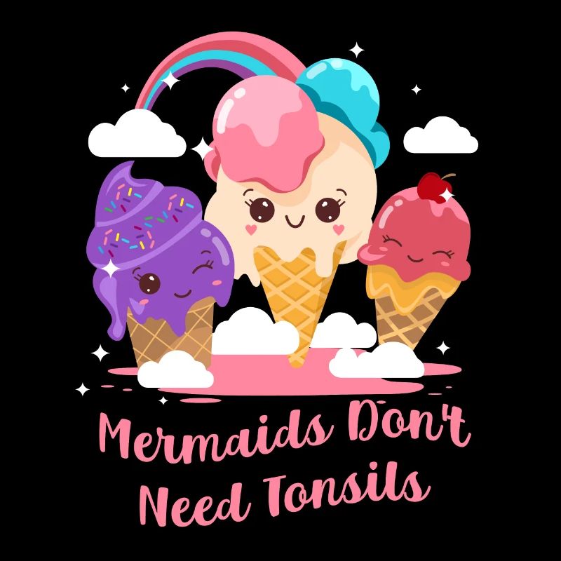 Mermaids Don't Need Tonsils Funny Tonsillectomy