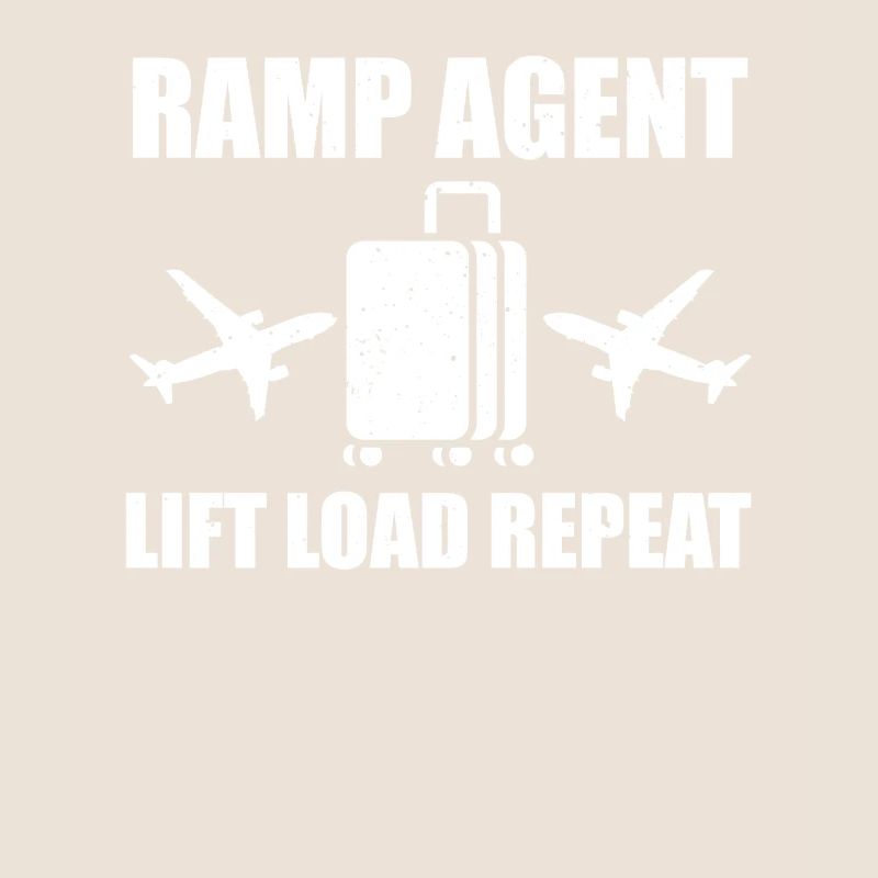 Lustiges Ramp Agent Spruch Flugzeugservice