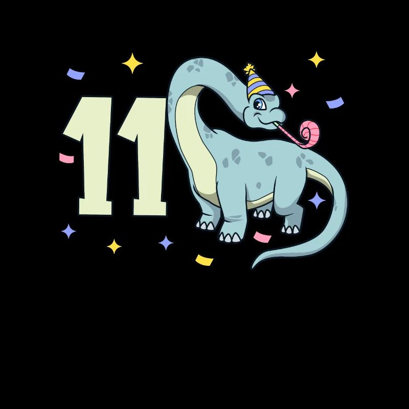 With Brachiosaurus - Children's Birthday 11 Years