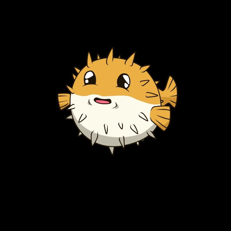 Kawaii Hedgehog Fish