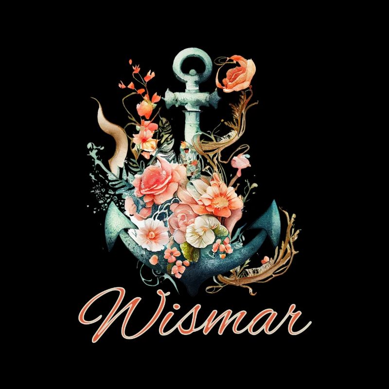 Ancre Wismar avec fleurs