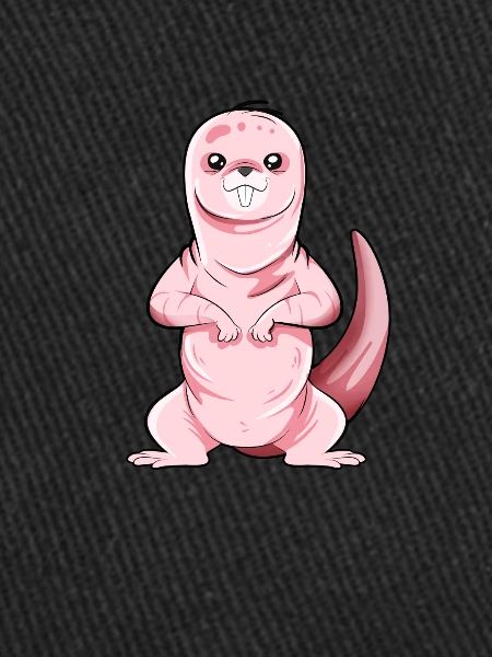 Cartoon naked mole rat