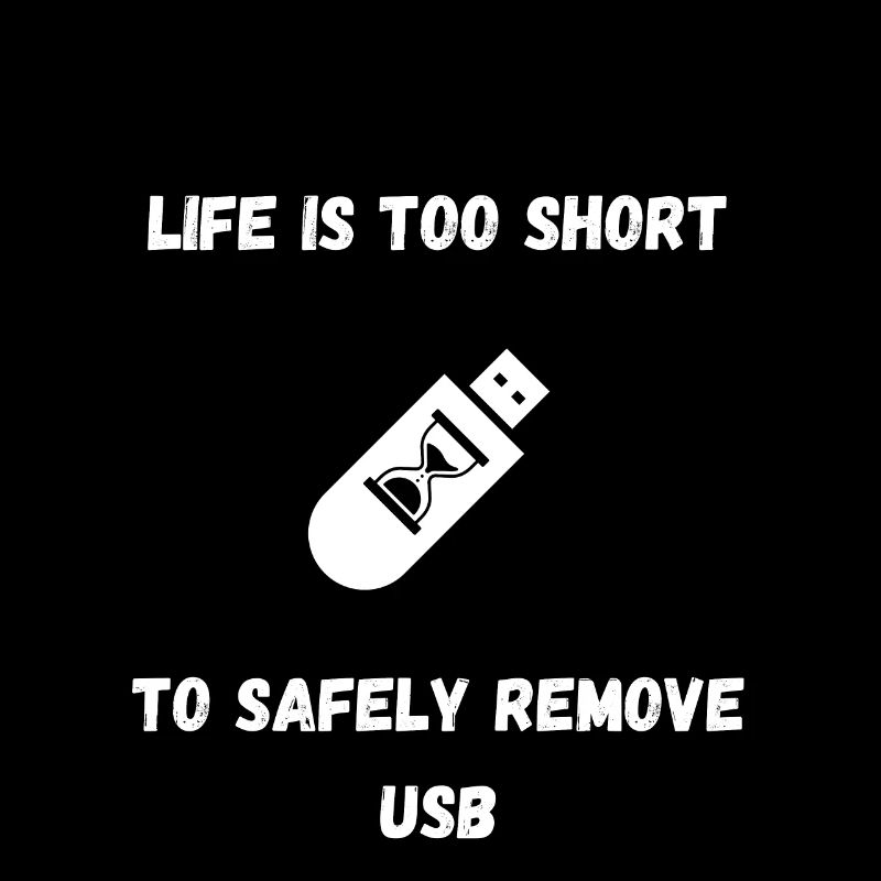 Die Lebensdauer ist zu kurz, um den USB-Stick sicher zu entfernen