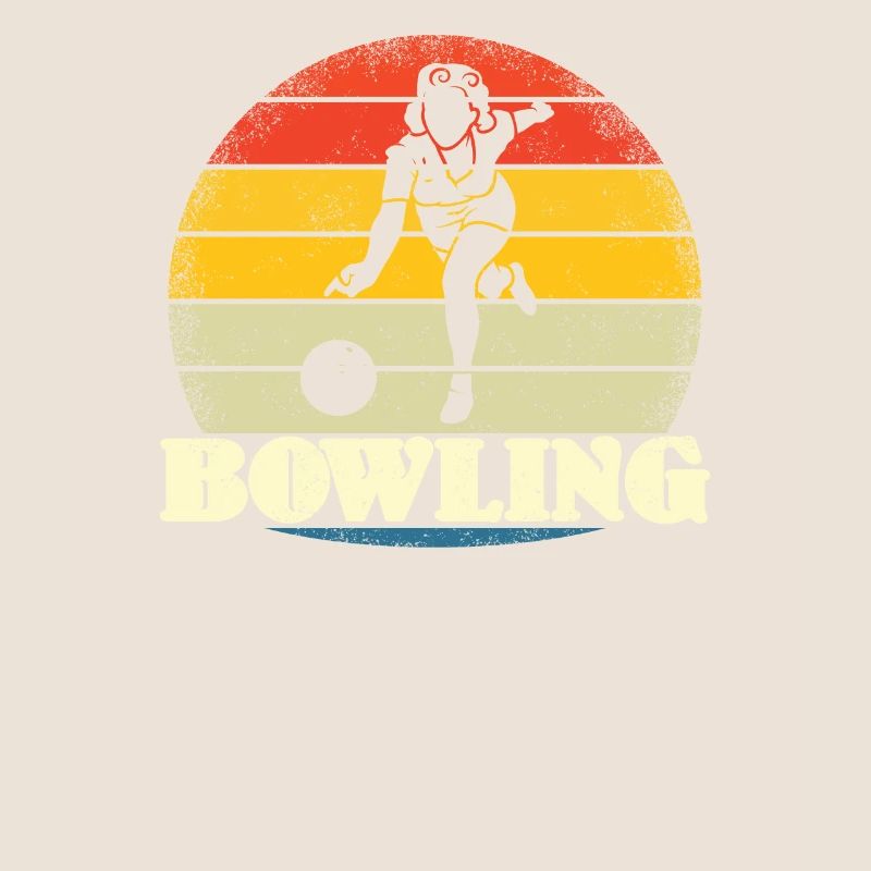 Bowling accessories with bowling motif