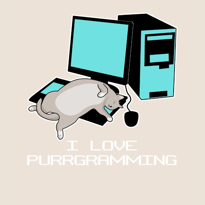 Programmeur Admin Computer Cat