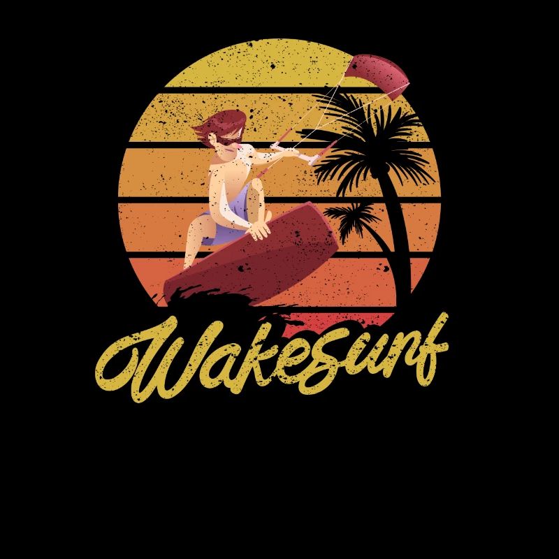 Wakesurf Retro Vintage Wake Surf Boot Surfer See