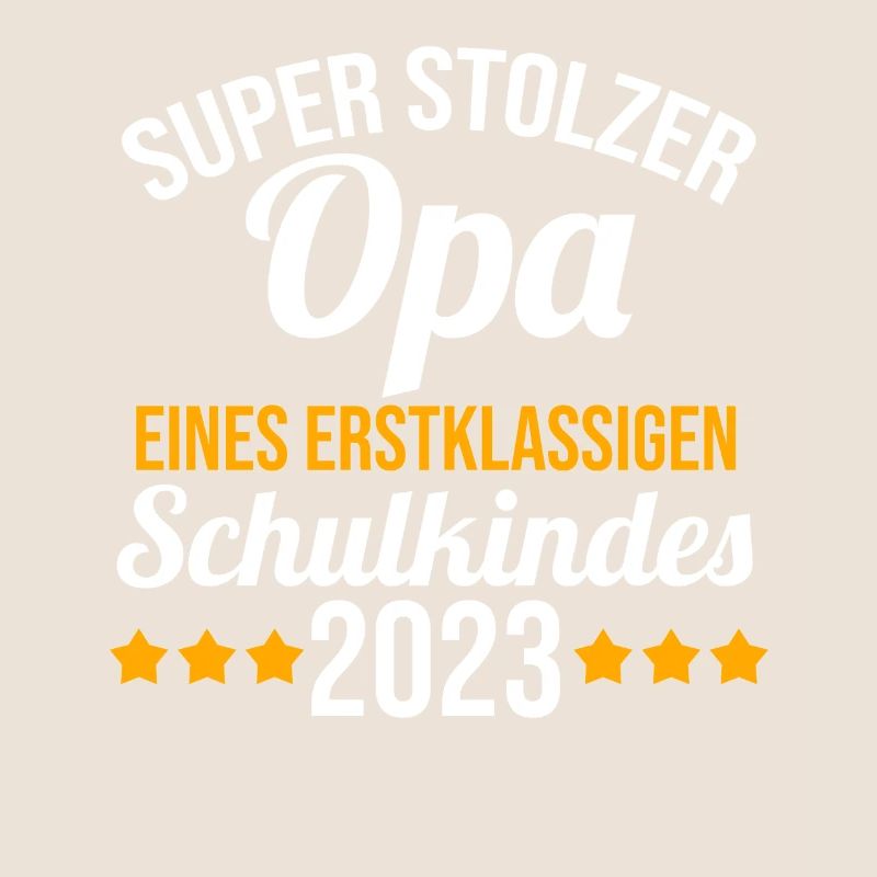 Stolzer Opa eines Schulkind 2023 Einschulung
