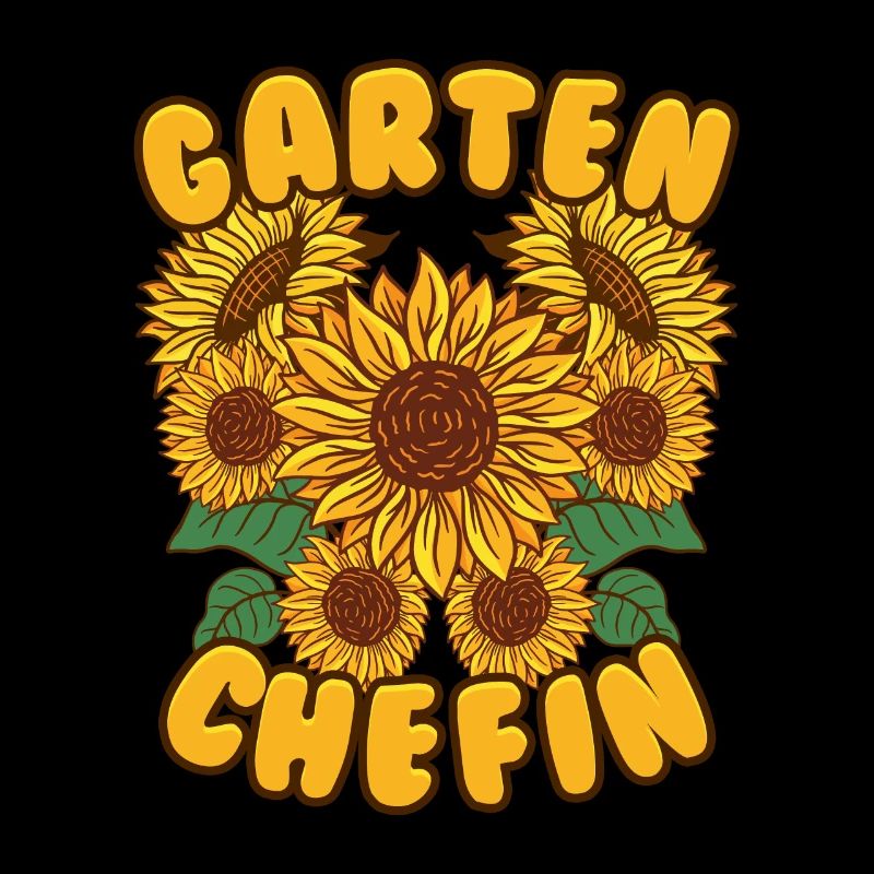 Garten Chefin Sonnenblumen Gartenfreundin