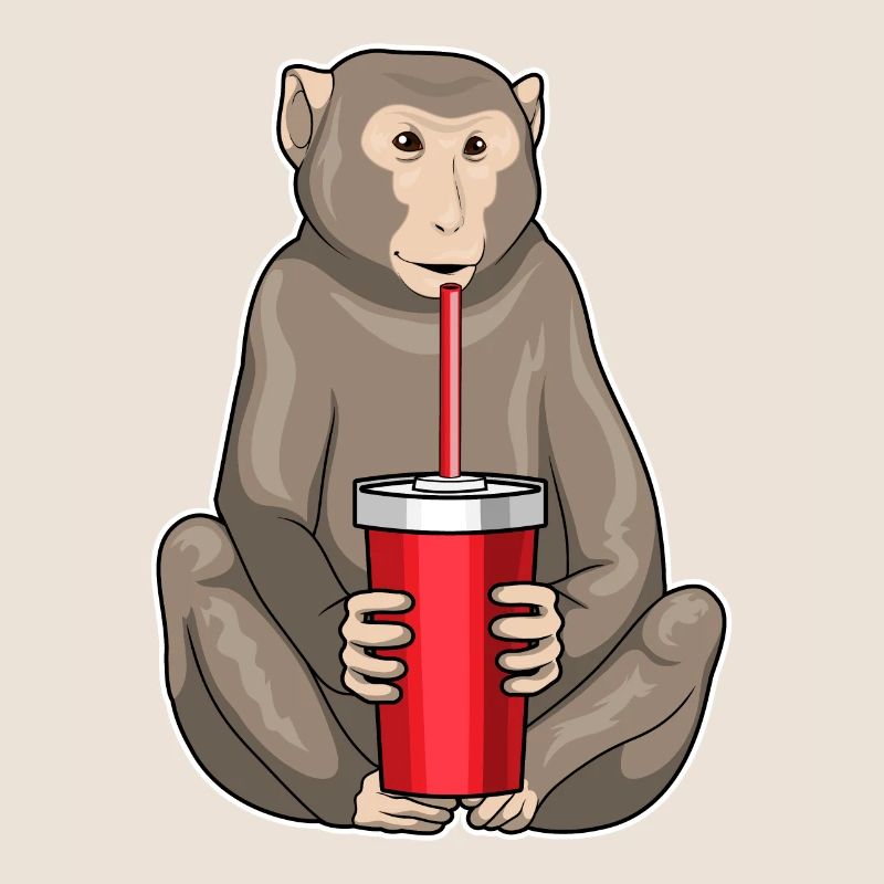 Affe Trinkbecher