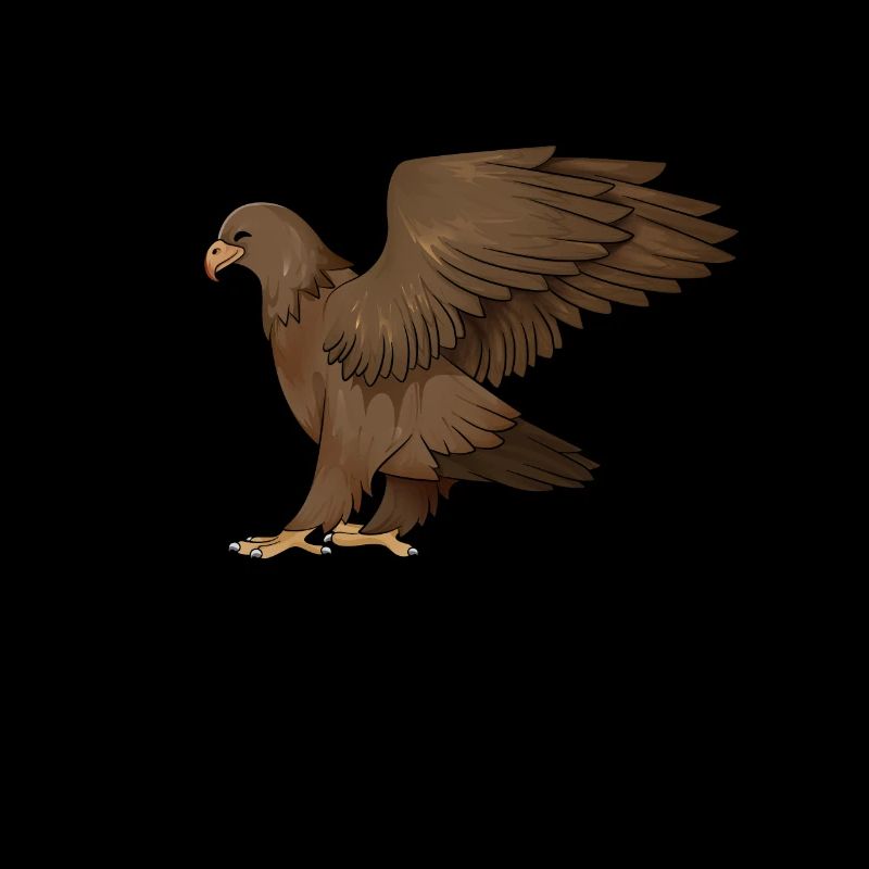 Dessin d’un aigle royal