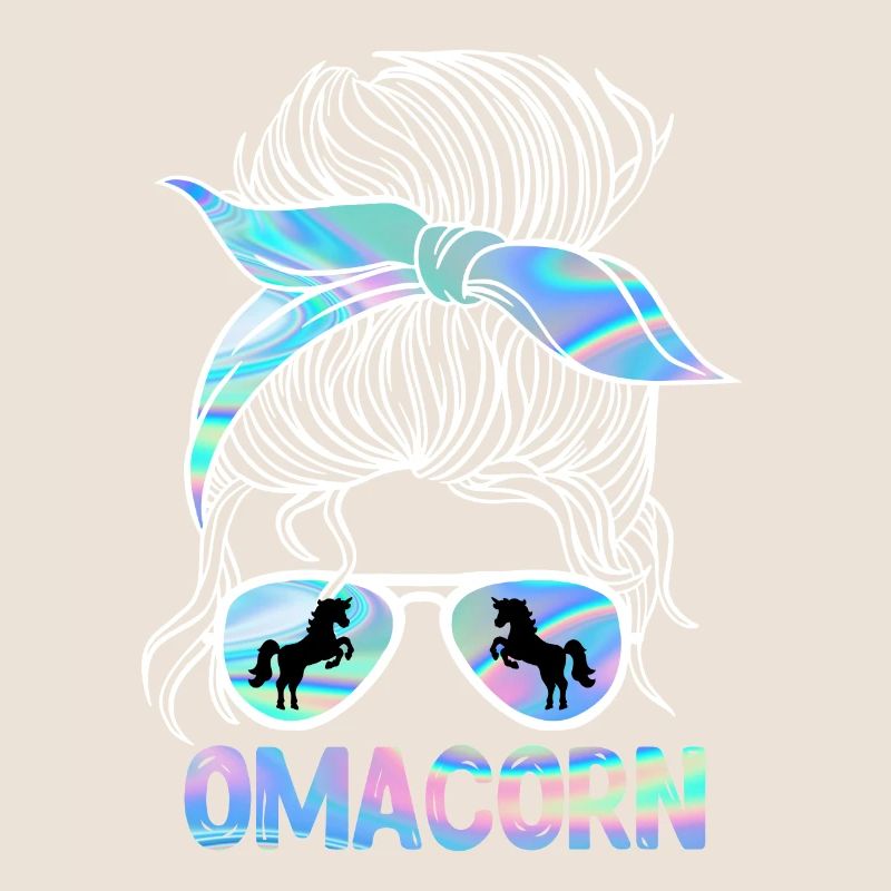 Omacorn Großmutter Muttertag Einhorn Fans