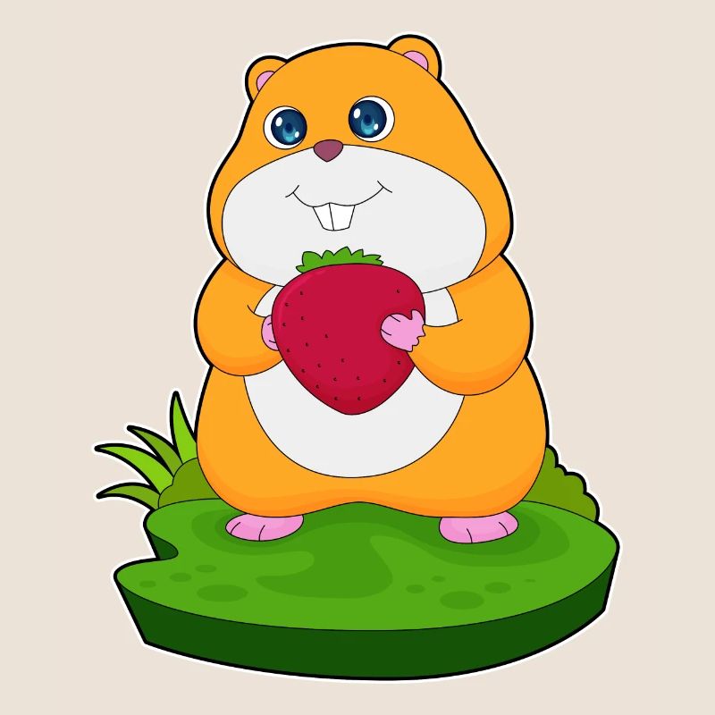 Hamster Fraise Fruit