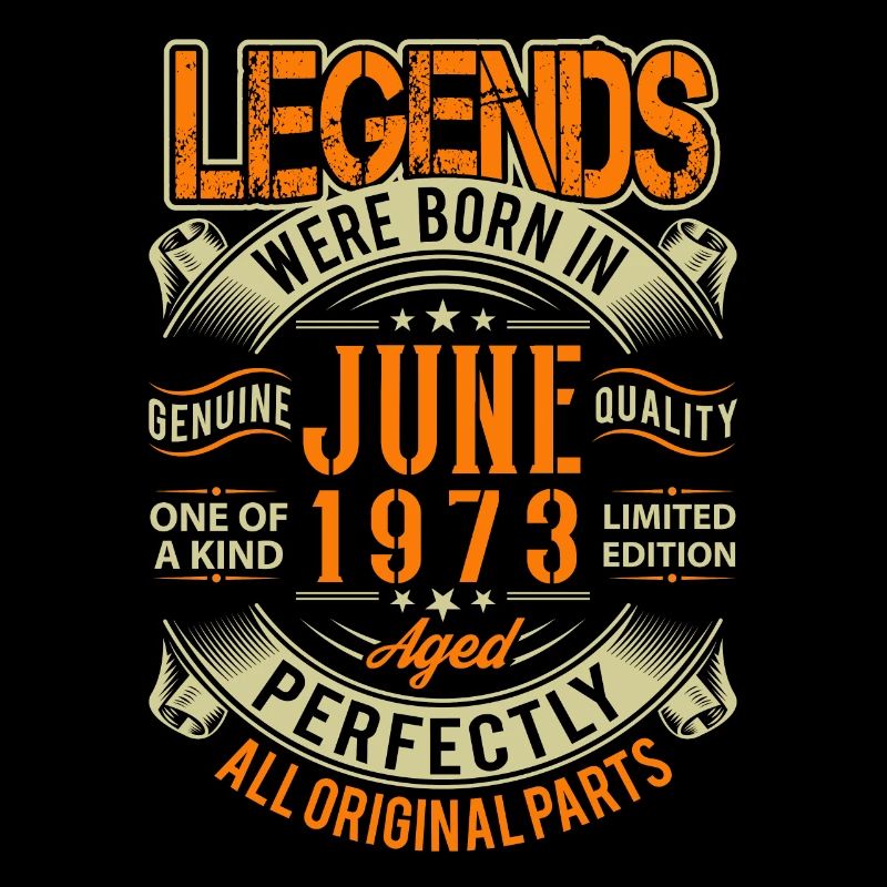 1973 Juni Geburtstag Legende