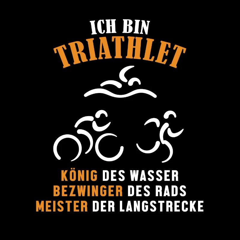 Triathlet König Bezwinger Meister Triathlet Profi