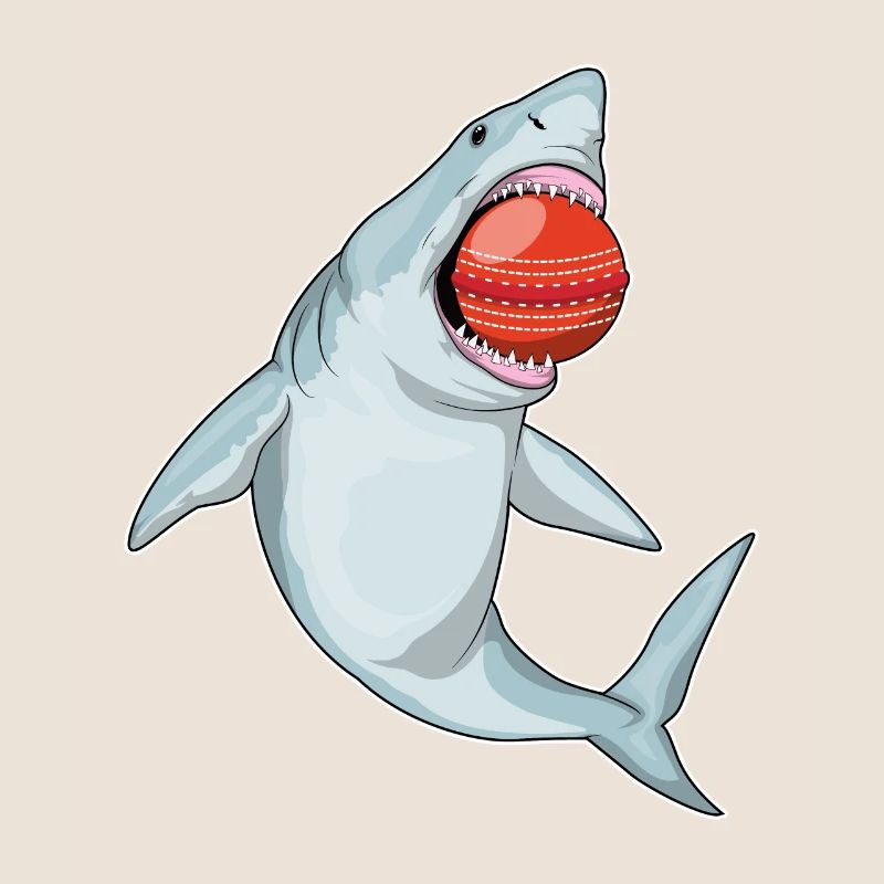 Balle de cricket de requin