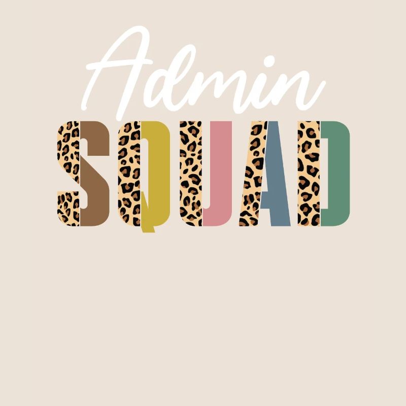 Admin squad leopard print