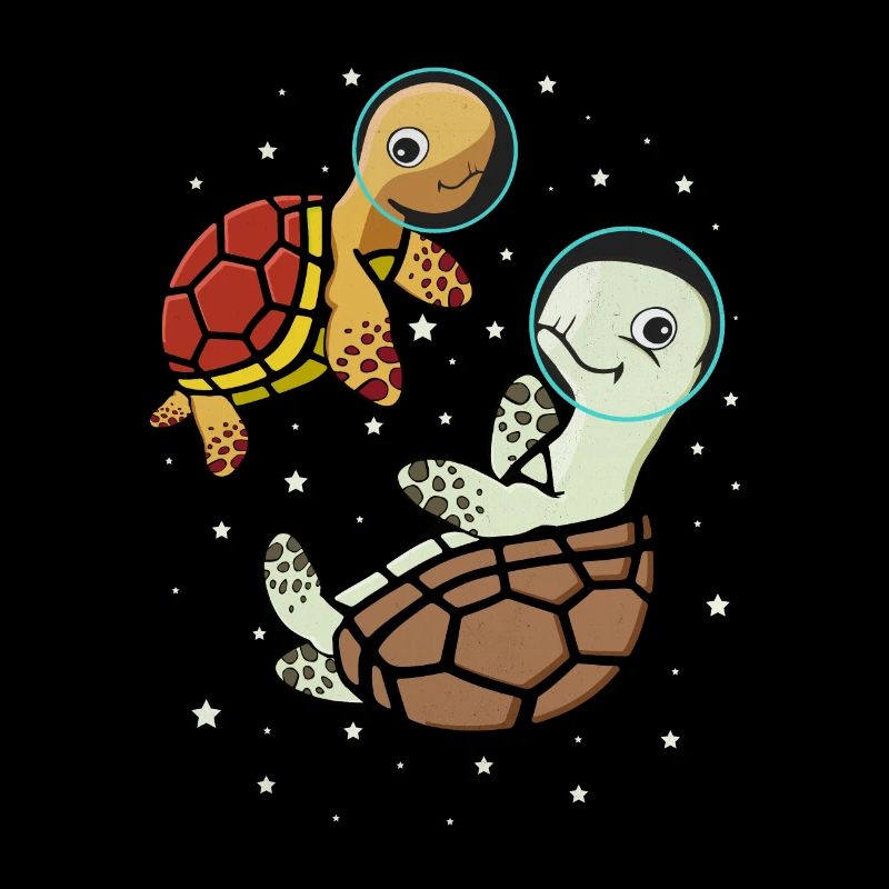 Turtles Astronaut Space Gift Enfants