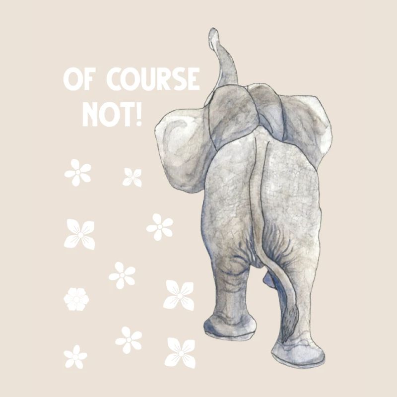 Bien sûr pas de discussion éléphant tarö proboscis