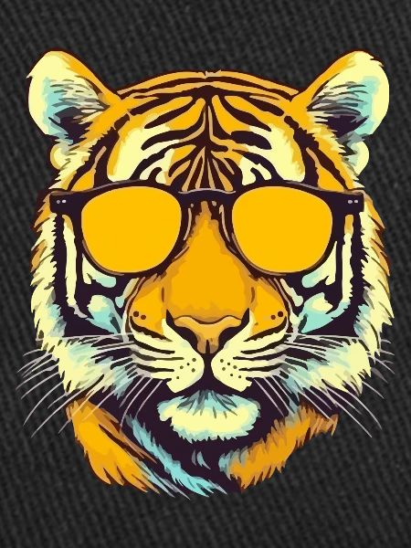 Tigy the bespectacled tiger