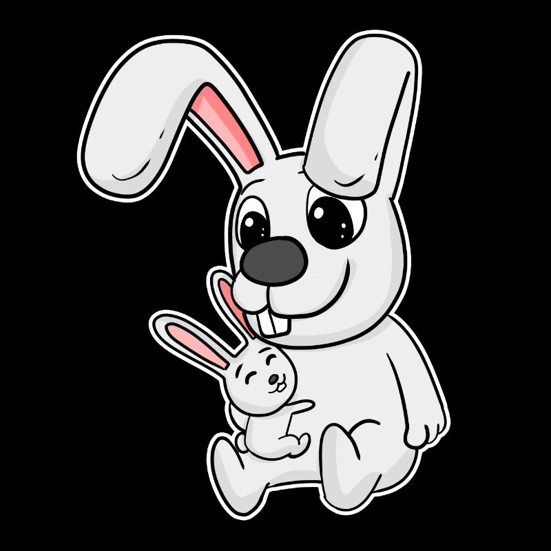 Famille de lapin - Lapin avec bébé