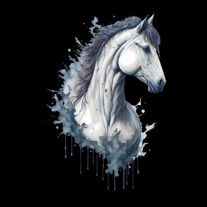 Gracieux cheval élégant aquarelle