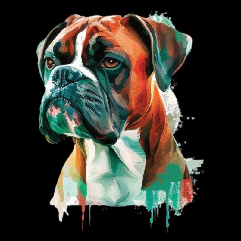 Conception de l’aquarelle allemande Boxer Dog