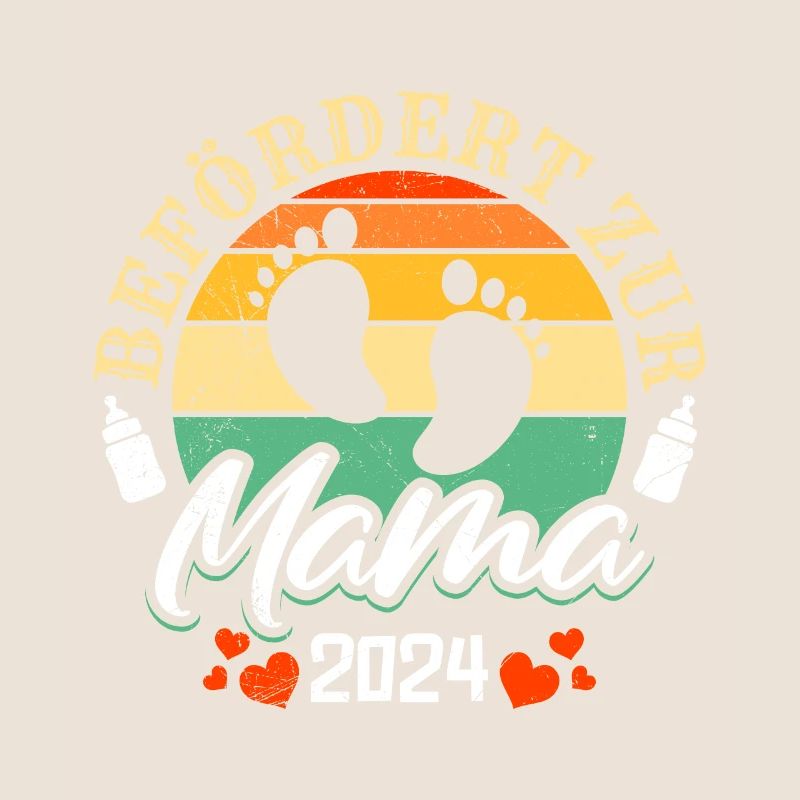 Werdende Mutter 2024 Befördert zur Mama Baby