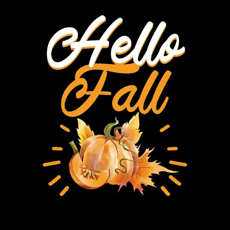 Hello Fall Vibes Thanksgiving Pumpkin Fall